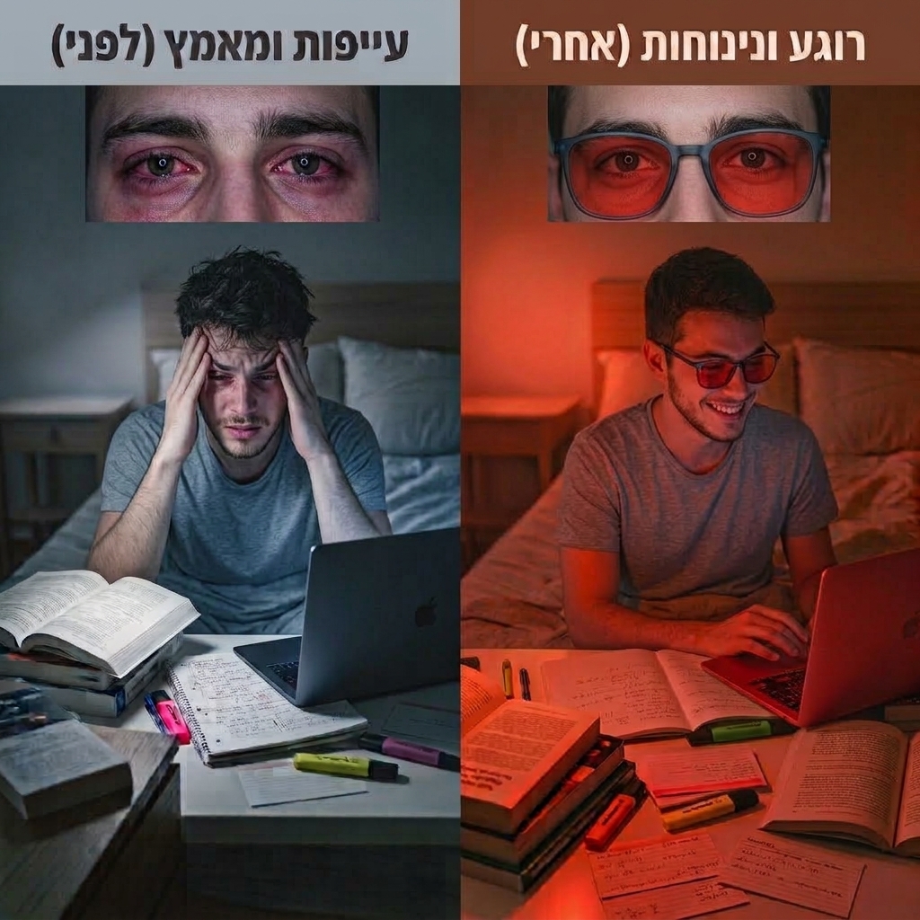 Blueblock - משקפי אור כחול למניעת כאבי ראש ושיפור איכות השינה